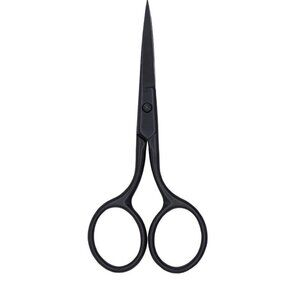 Stainless Steel Mini Beauty Grooming Scissors, Black
